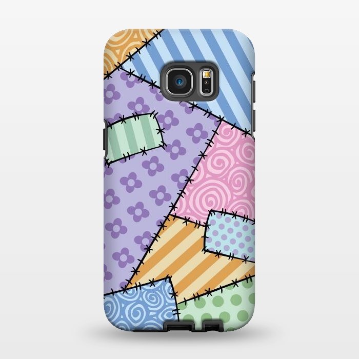 Galaxy S7 EDGE StrongFit Patchwork by Laura Nagel