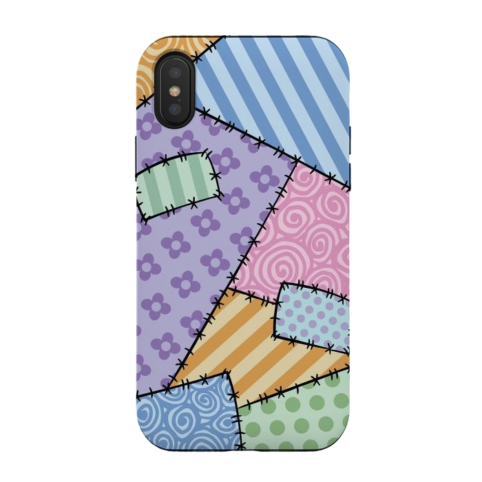 iPhone Xs / X StrongFit Patchwork by Laura Nagel