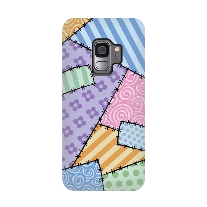 Galaxy S9 StrongFit Patchwork by Laura Nagel