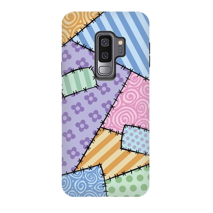 Galaxy S9 plus StrongFit Patchwork by Laura Nagel