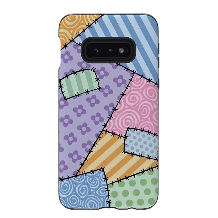 Galaxy S10e StrongFit Patchwork by Laura Nagel