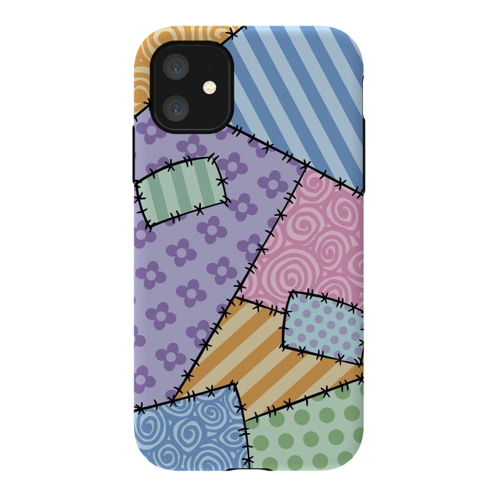 iPhone 11 StrongFit Patchwork by Laura Nagel