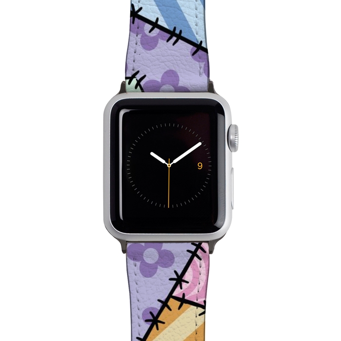 Watch 42mm / 44mm Strap PU leather Patchwork by Laura Nagel