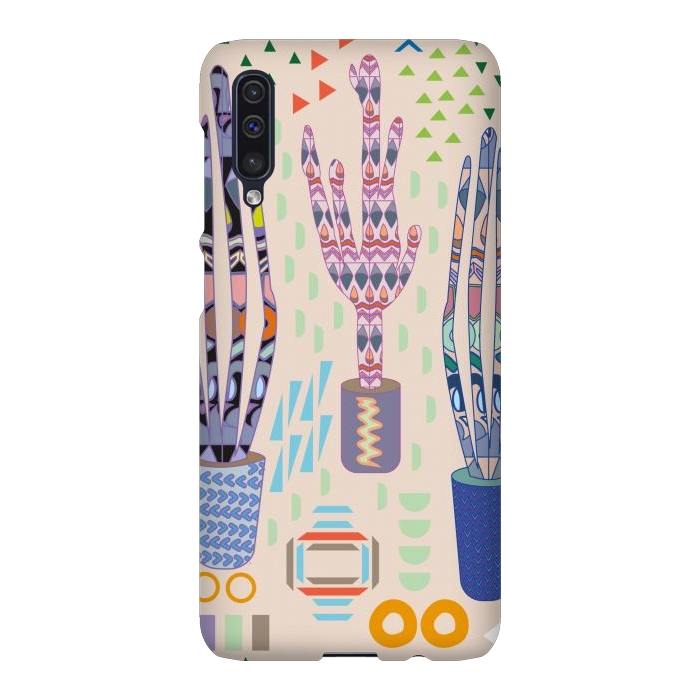 Galaxy A50 SlimFit Cactus desert with pattern by Nina Leth