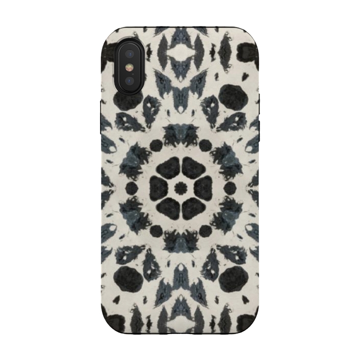 iPhone Xs / X StrongFit Tribal cream by Nina Leth