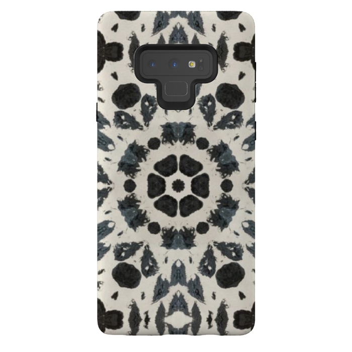 Galaxy Note 9 StrongFit Tribal cream by Nina Leth