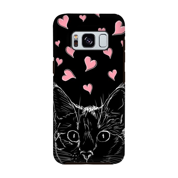 Galaxy S8 StrongFit In love kitten by Oana 