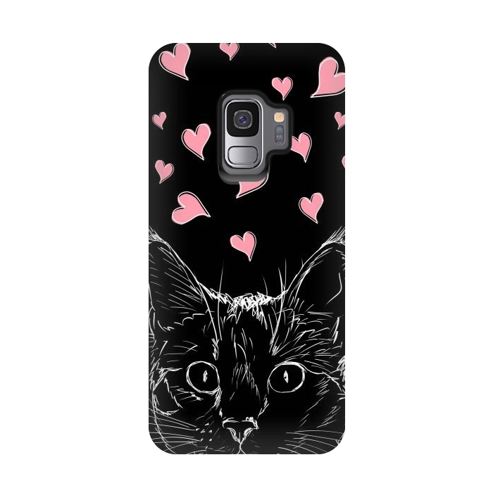 Galaxy S9 StrongFit In love kitten by Oana 