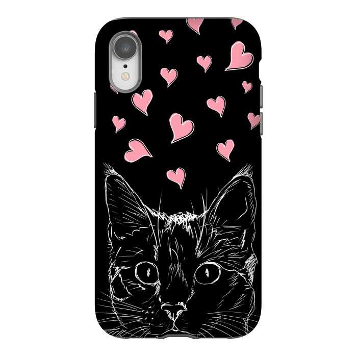 iPhone Xr StrongFit In love kitten by Oana 