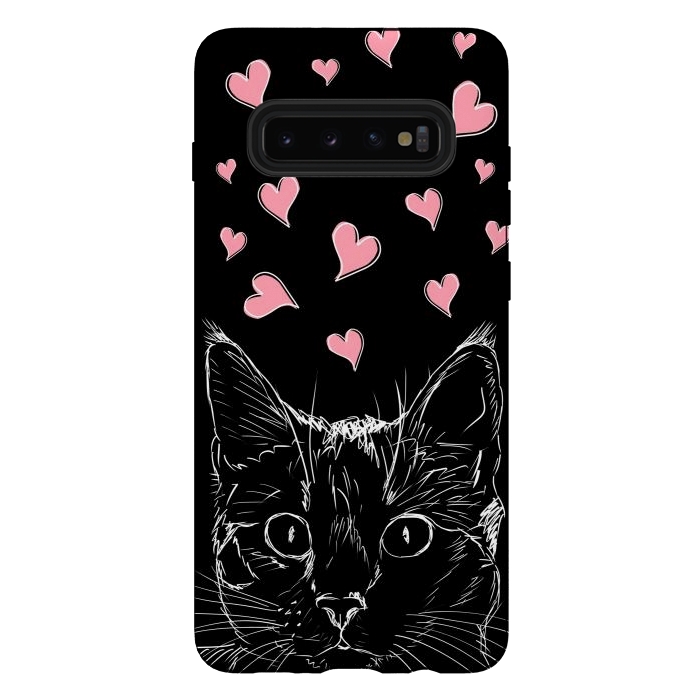 Galaxy S10 plus StrongFit In love kitten by Oana 