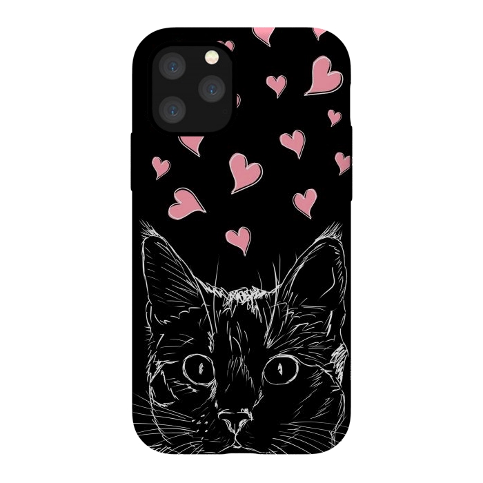 iPhone 11 Pro StrongFit In love kitten by Oana 