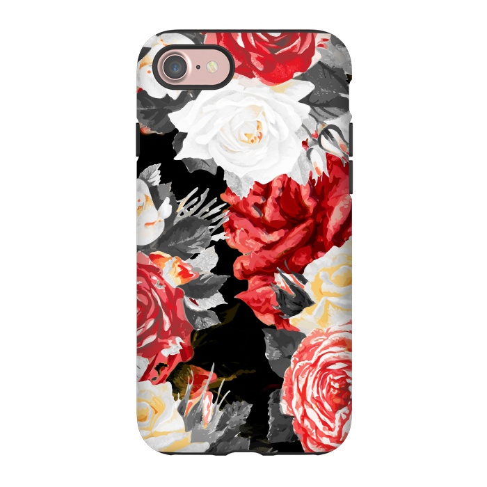 iPhone 7 StrongFit Red and white roses by Oana 
