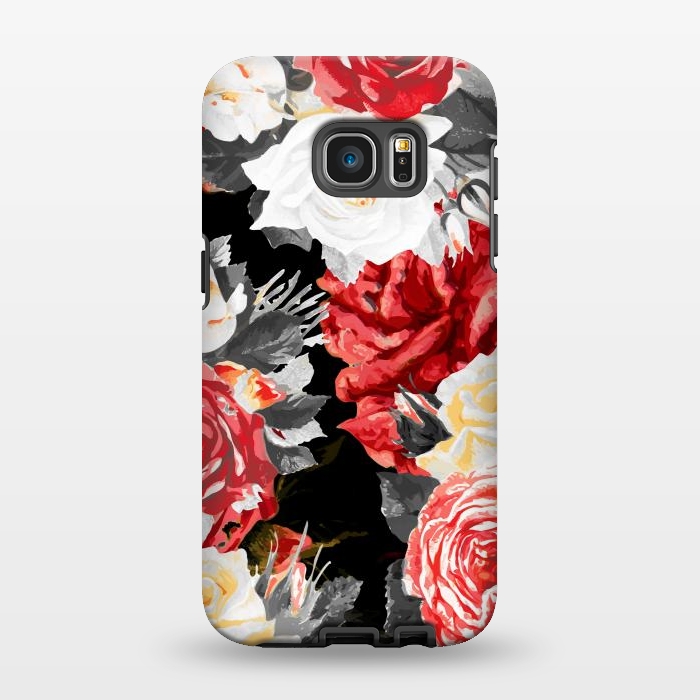Galaxy S7 EDGE StrongFit Red and white roses by Oana 