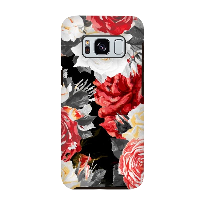 Galaxy S8 StrongFit Red and white roses by Oana 
