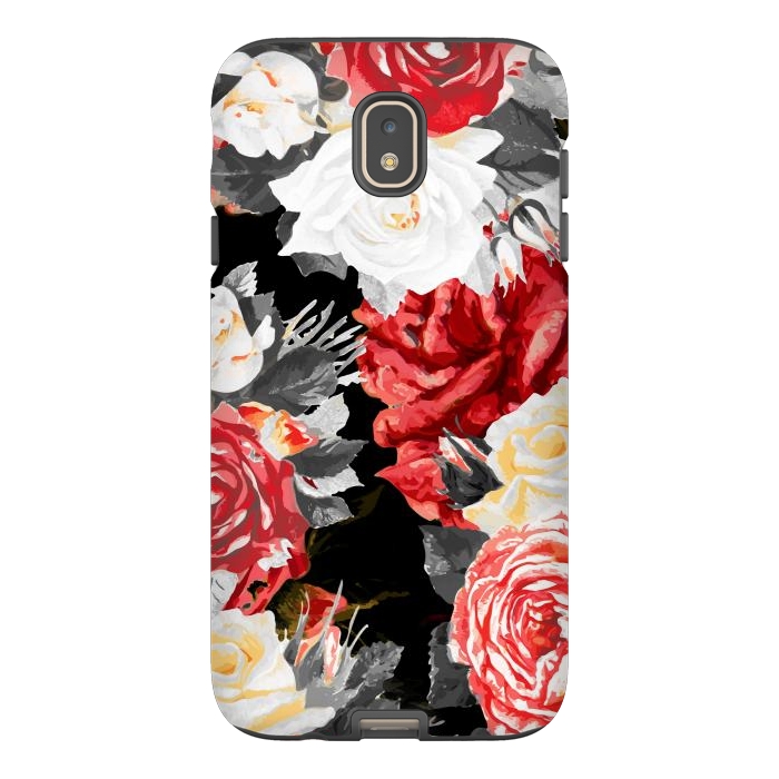 Galaxy J7 StrongFit Red and white roses by Oana 