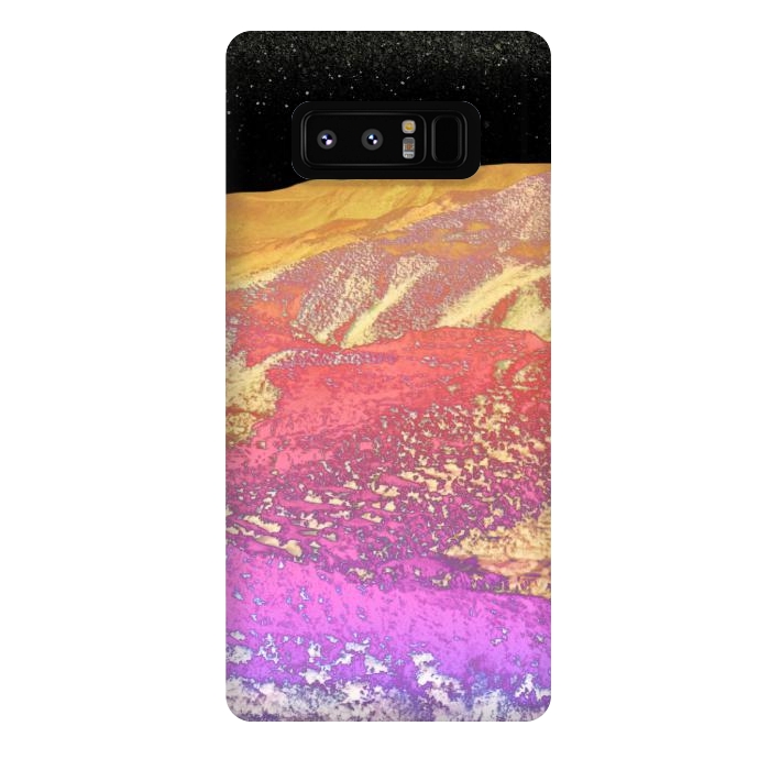 Galaxy Note 8 StrongFit Vibrant rainbow mountain by Oana 