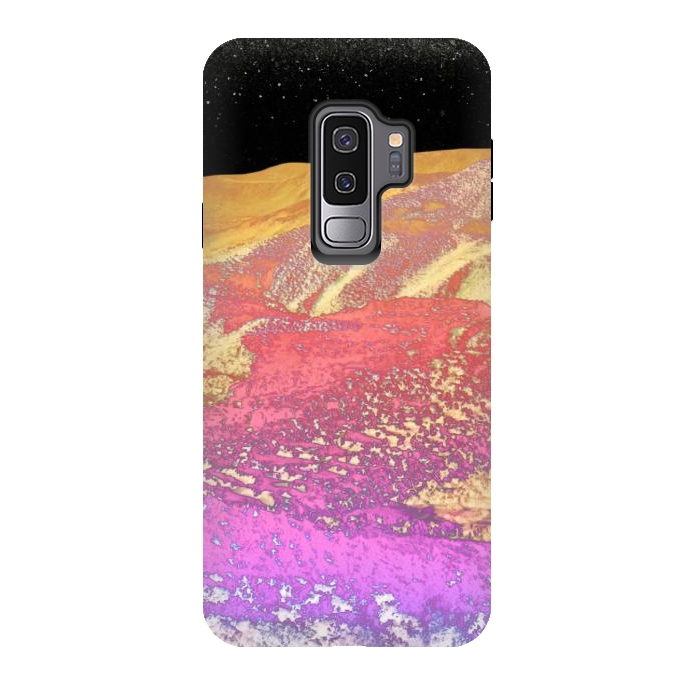 Galaxy S9 plus StrongFit Vibrant rainbow mountain by Oana 