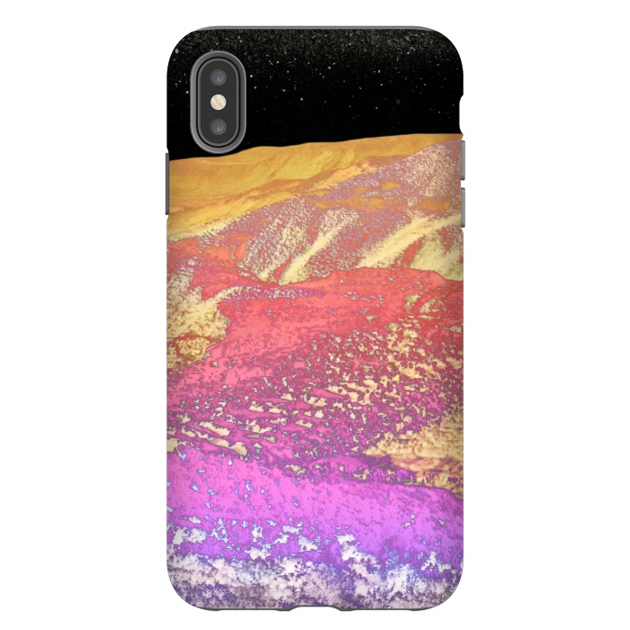 iPhone Xs Max StrongFit Vibrant rainbow mountain by Oana 