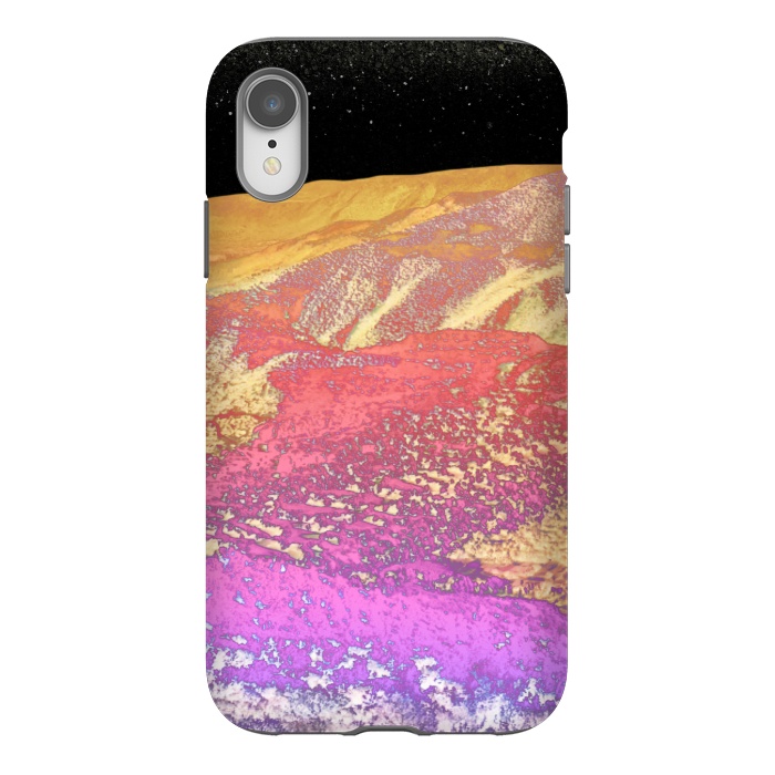 iPhone Xr StrongFit Vibrant rainbow mountain by Oana 