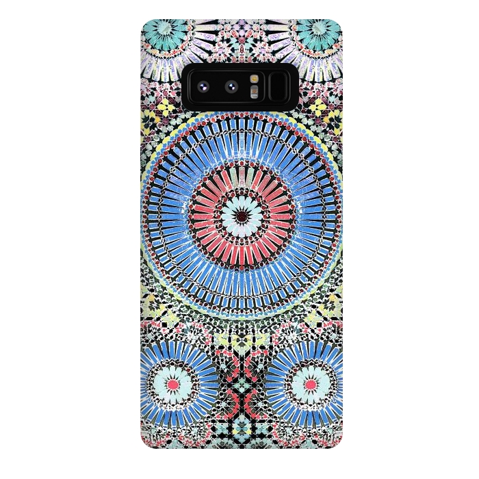 Galaxy Note 8 StrongFit Colorful Moroccan inspired mosaic tiles by Oana 