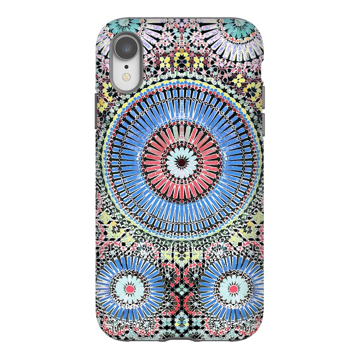 iPhone Xr StrongFit Colorful Moroccan inspired mosaic tiles by Oana 