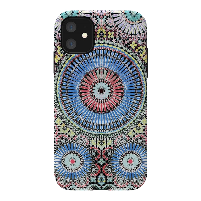 iPhone 11 StrongFit Colorful Moroccan inspired mosaic tiles by Oana 