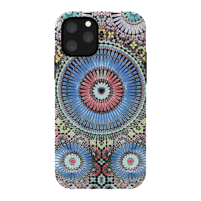 iPhone 11 Pro StrongFit Colorful Moroccan inspired mosaic tiles by Oana 