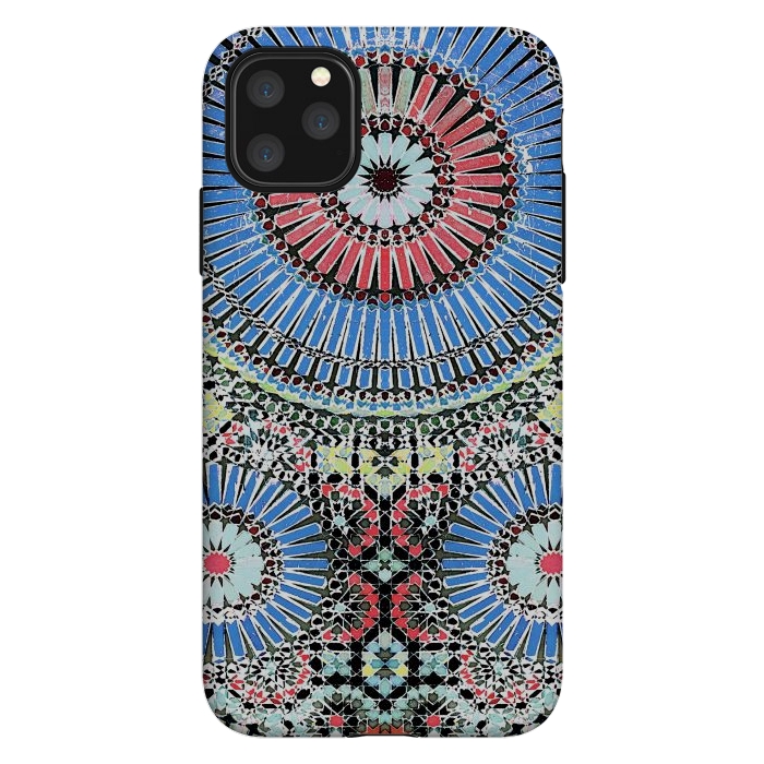 iPhone 11 Pro Max StrongFit Colorful Moroccan inspired mosaic tiles by Oana 