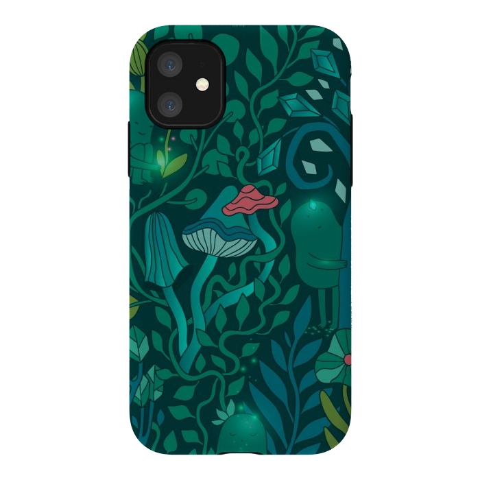 iPhone 11 StrongFit Emerald forest keepers.  by Anna Alekseeva