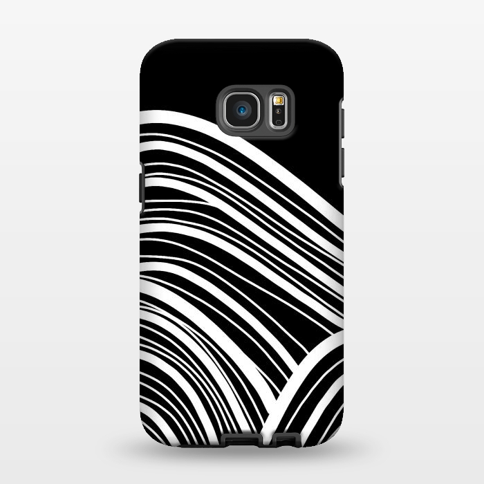 Galaxy S7 EDGE StrongFit The white waves by Steve Wade (Swade)