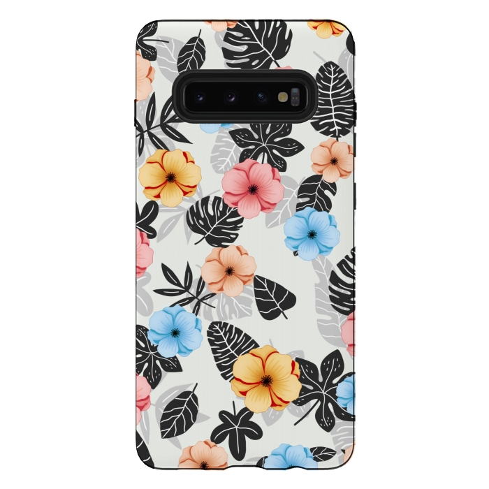 Galaxy S10 plus StrongFit Tropical patterns by Jms
