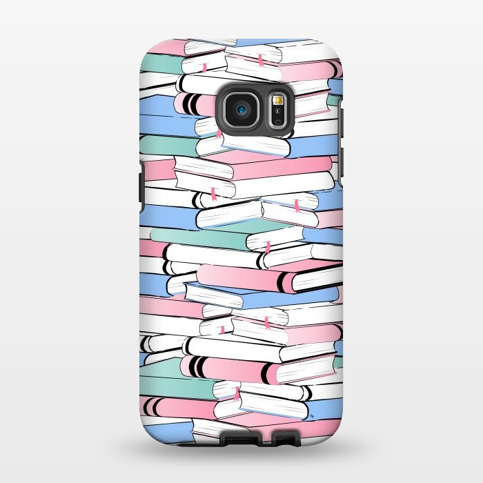 Galaxy S7 EDGE StrongFit Pastel Books by Martina