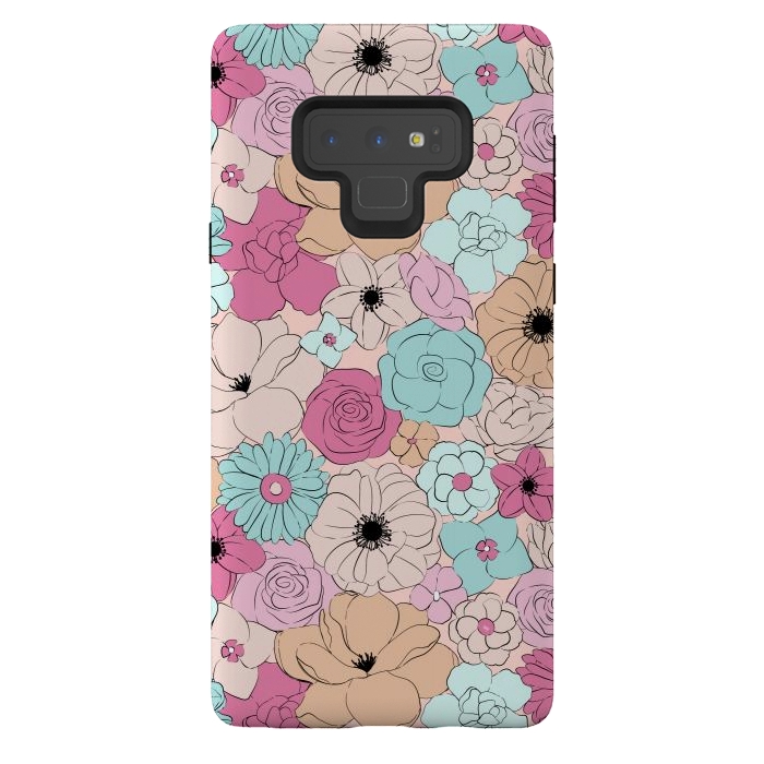 Galaxy Note 9 StrongFit Retro meadow by Martina