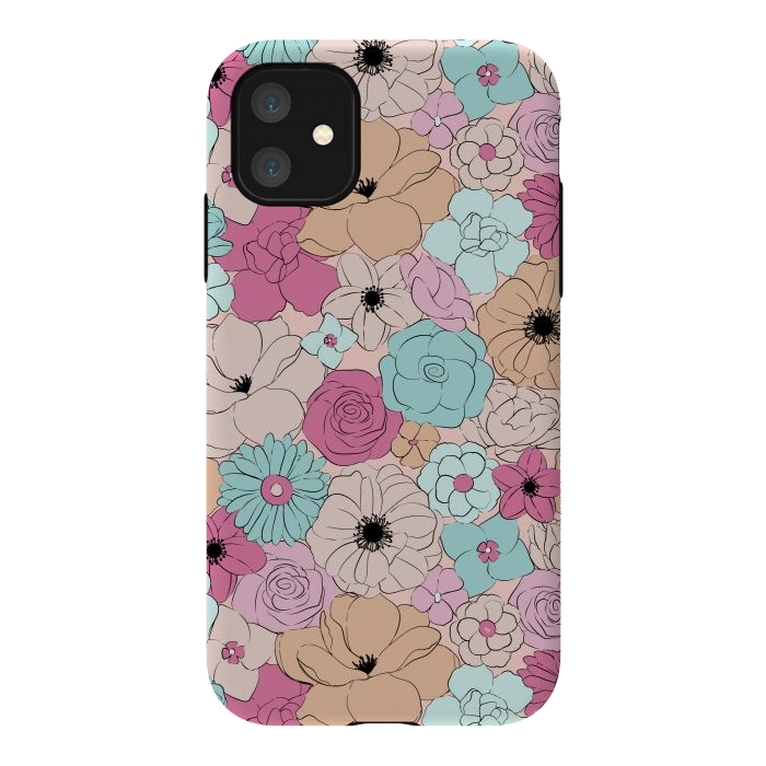 iPhone 11 StrongFit Retro meadow by Martina