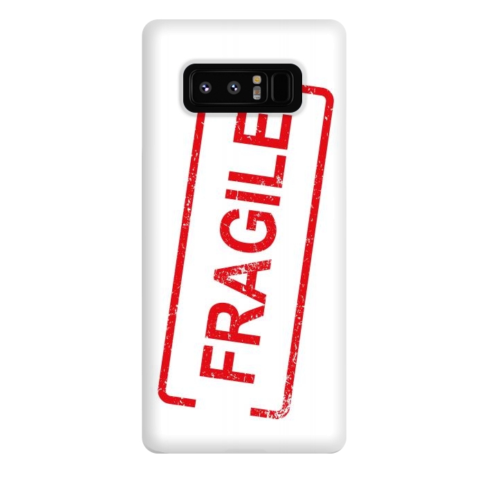 Galaxy Note 8 StrongFit Fragile Red by Martina