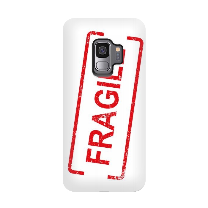 Galaxy S9 StrongFit Fragile Red by Martina