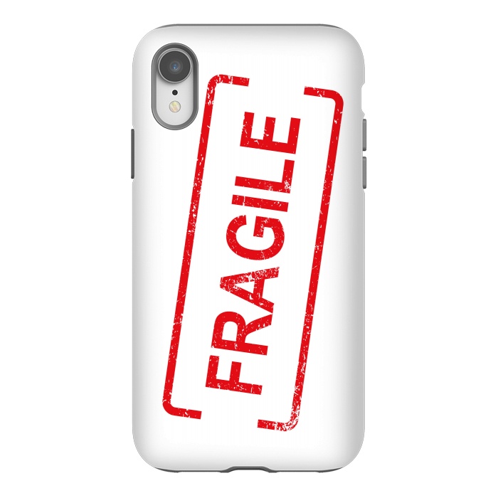iPhone Xr StrongFit Fragile Red by Martina