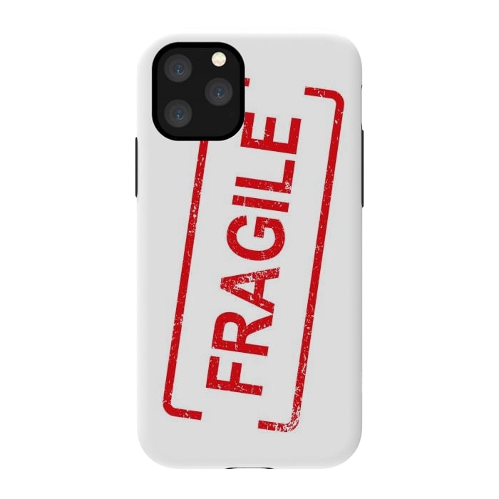 iPhone 11 Pro StrongFit Fragile Red by Martina