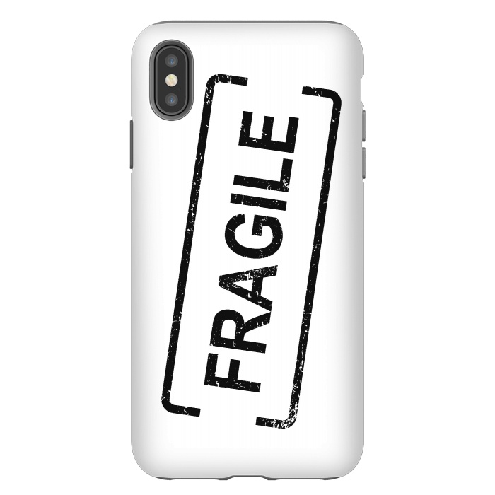 iPhone Xs Max StrongFit Fragile Black by Martina