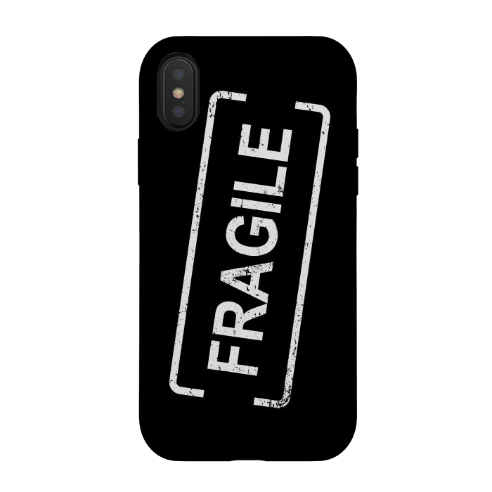 iPhone Xs / X StrongFit Fragile White by Martina