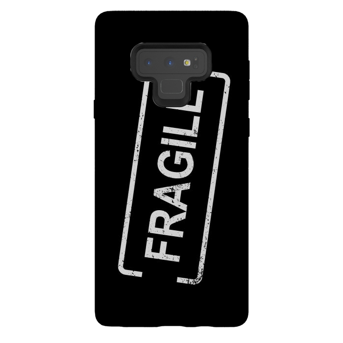 Galaxy Note 9 StrongFit Fragile White by Martina
