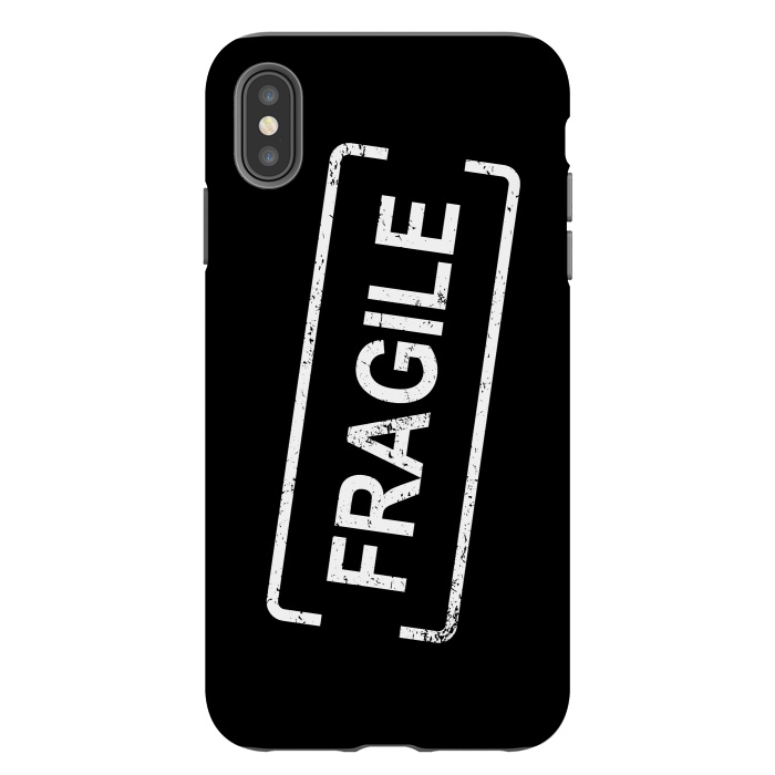 iPhone Xs Max StrongFit Fragile White by Martina