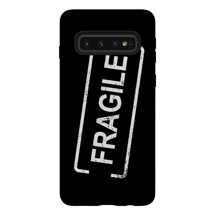 Galaxy S10 StrongFit Fragile White by Martina