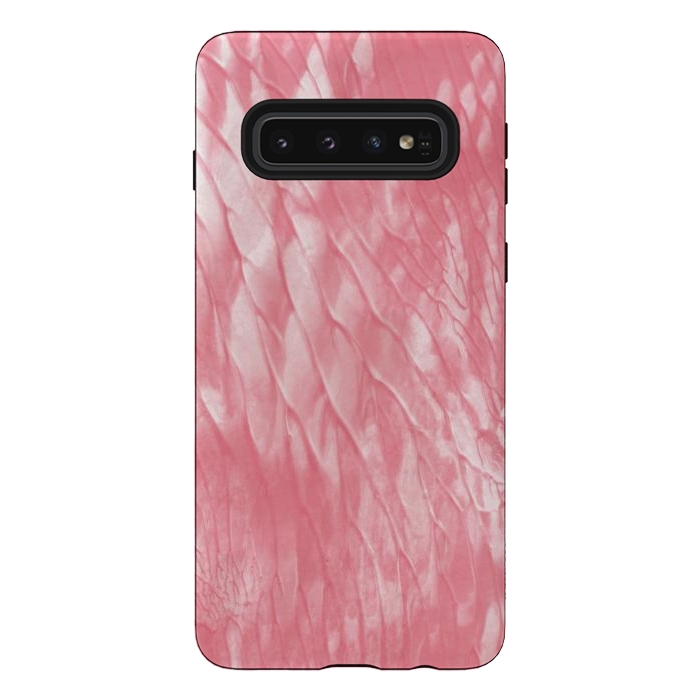 Galaxy S10 StrongFit Pink Paint by Martina