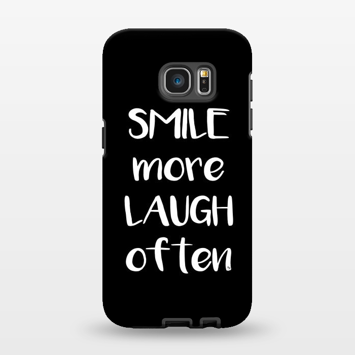 Galaxy S7 EDGE StrongFit Smile more quote by Martina