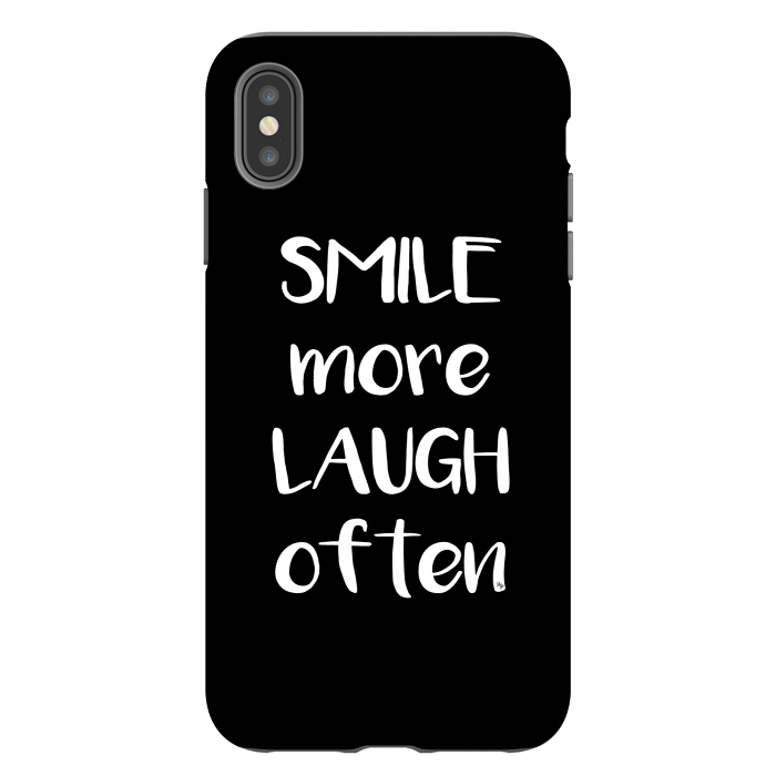 iPhone Xs Max StrongFit Smile more quote by Martina
