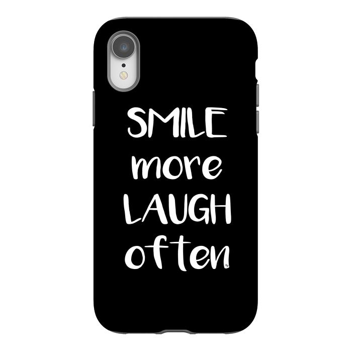iPhone Xr StrongFit Smile more quote by Martina