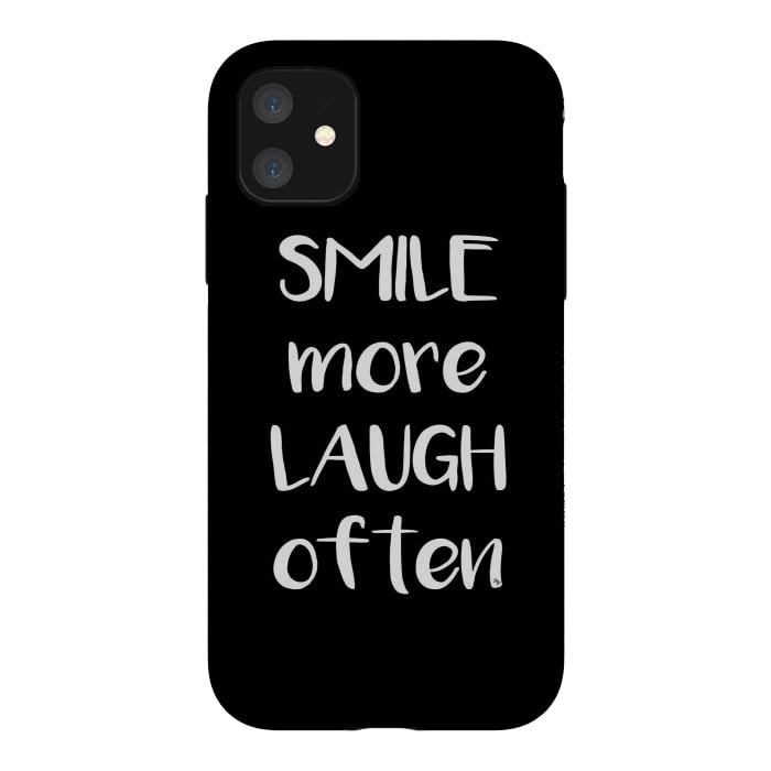 iPhone 11 StrongFit Smile more quote by Martina