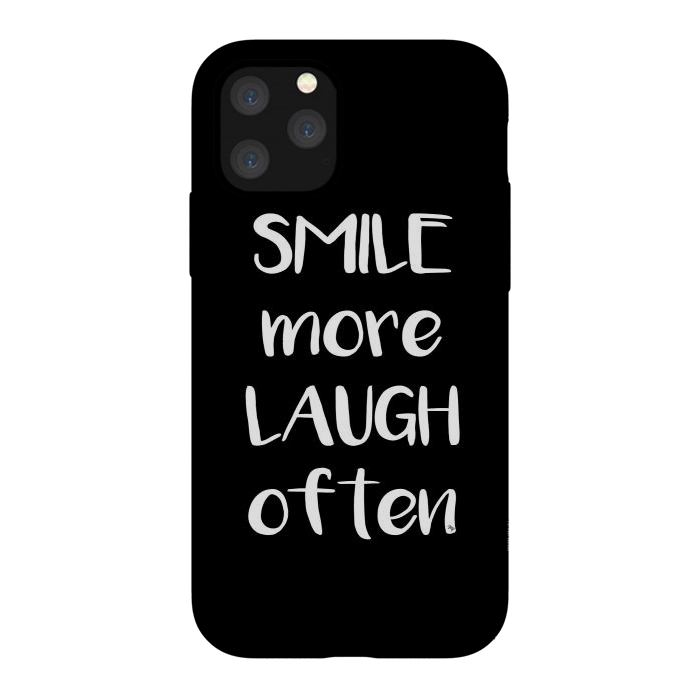 iPhone 11 Pro StrongFit Smile more quote by Martina