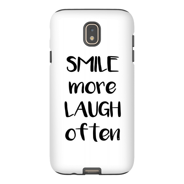 Galaxy J7 StrongFit Smile more quote white by Martina